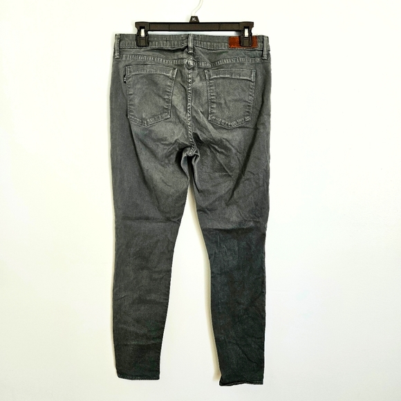 EUC Parker Smith Forest Green Denim Skinny Jeans w/ Stretchy Waist Women's Sz 31 - Picture 7 of 7